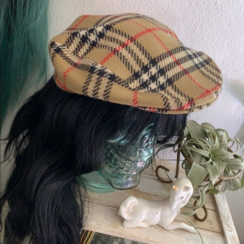 Vintage Burberry Newsboy Hat